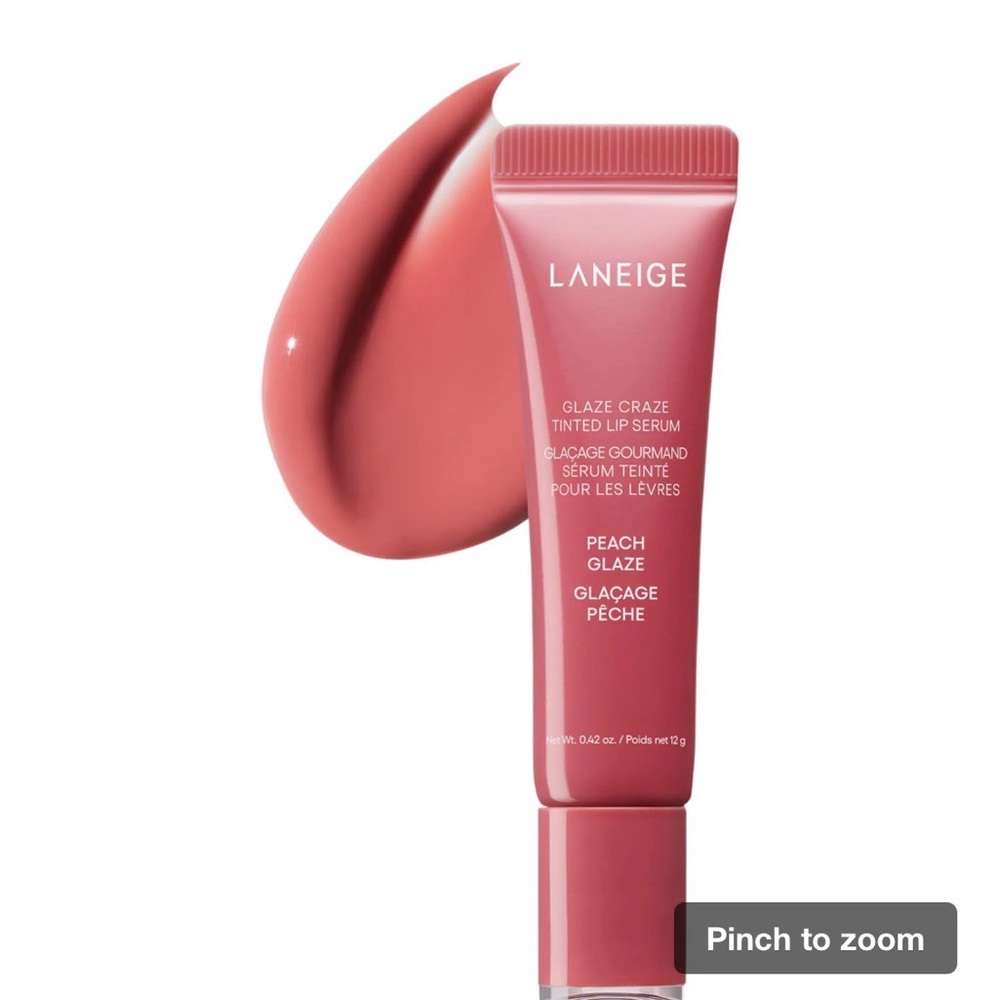LANEIGE Peach Glaze Tinted Lip Serum - Peach Pink